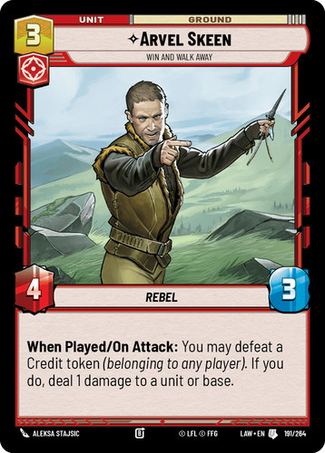 Arvel skeen win and walk - -,